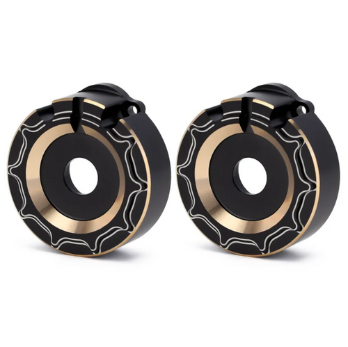 Injora 104g/p Black Brass Counterweight Outer Portal Drive Housing TRX4-8251B-BK