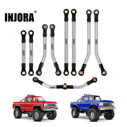 Injora Stainless Steel High Clearance Links Set 1/18 TRX4M High Trail 4M-57-70SR