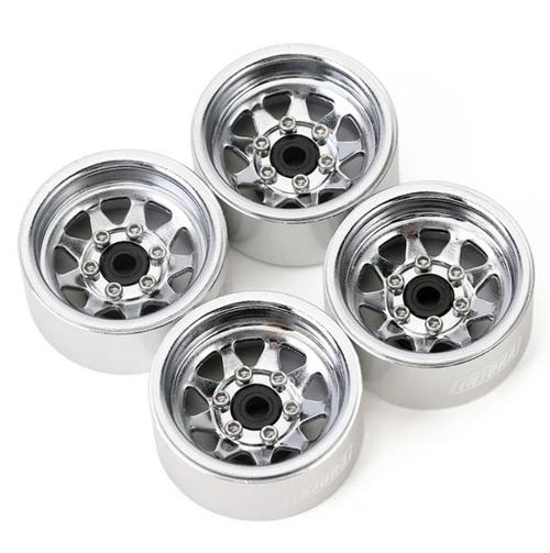 INJORA 1.0" Negative Offset 3.78mm Deep Dish Stamped Steel Wheels YQW-1004SR