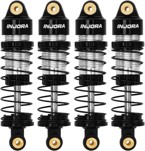 INJORA Aluminum 35mm Oil Shocks for 1/32 Redcat Ascent-32 Black (ASC32-01BK)