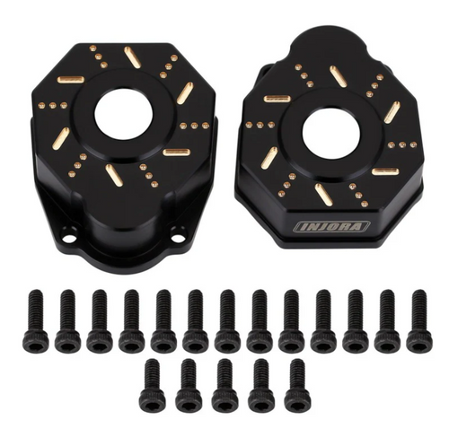 INJORA 49g/pcs Black Brass Outer Portal Drive Housing  for TRX-6 TRX4-8251D-BK