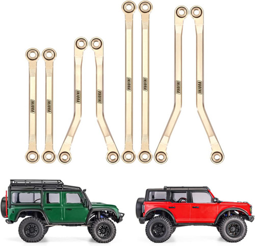 INJORA Brass High Clearance Links Set for 1/18 TRX4M Defender Bronco 4M-40