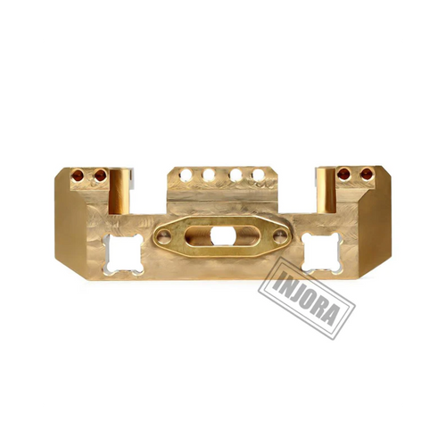 INJORA Metal Front Bumper Mount Servo Stand Winch Spool for TRX-4 CRAW18301_YE