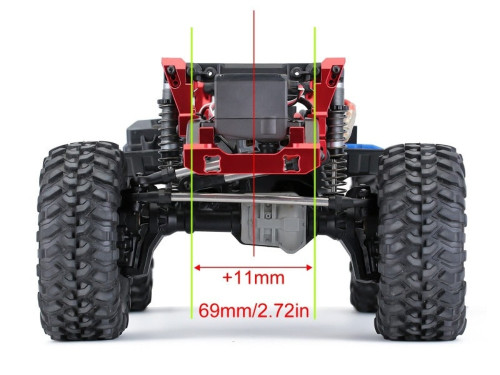 INJORA CNC Aluminum Alloy Front & Rear Shock Towers Mount Traxxas TRX4-8216RD