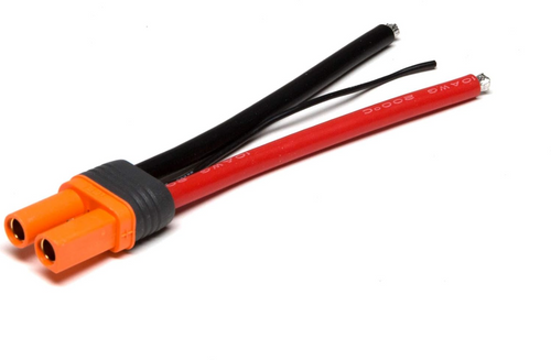 Spektrum Connector IC5 Battery With 4" Wires 10 AWG Heat Resistant SPMXCA505