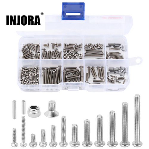 INJORA M1.6 M2.5 Grade 12.9 Button Head Steel Screws Nuts for 1/18 TRX4M 4M-15