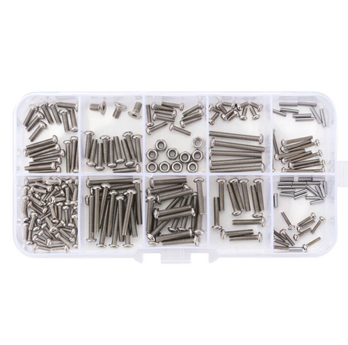 INJORA M1.6 M2.5 Grade 12.9 Button Head Steel Screws Nuts for 1/18 TRX4M 4M-15