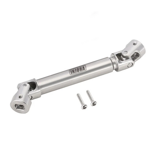 INJORA 1 pcs Stainless Steel Drive Shaft for 1/18 TRX4M Mods Silver 4M-118-64