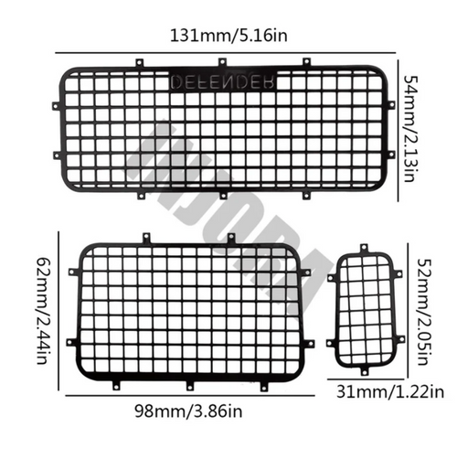 INJORA Metal Window Mesh Protective Net for Traxxas Crawler TRX-4 CRAW2017112