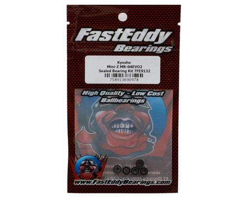 FastEddy 3x6x2.5mm Kyosho Mini-Z MR-04EVO2 Rubber Sealed Bearing Kit (TFE9132)