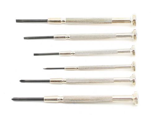 Excel 6-Piece Jeweler Screwdrivers Set Rust-proof Hardened Alloy-steel EXL55662