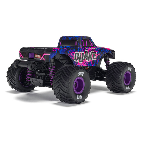 Arrma Quake Grom 4x4 1/16 RTR Brushed Monster Truck Purple w/SLT2 (ARA2137T3)