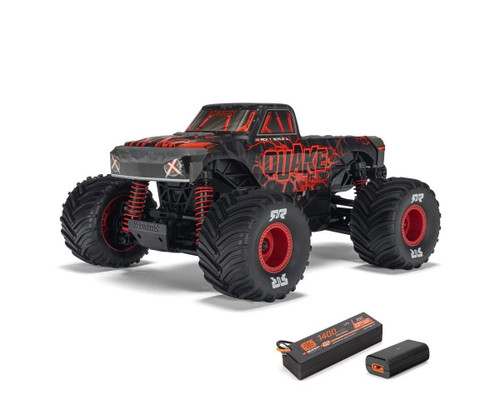 Arrma Quake Grom 4x4 1/16 RTR Brushed Monster Truck Red w/SLT2 Radio ARA2137T1