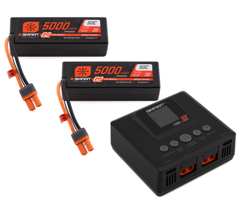 Smart Powerstage 6S Surface Bundle: (2) G2 5000mAh 3S LiPo IC5 & S250 Charger