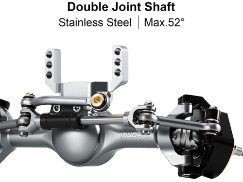 Injora +7mm Planet Axles with Double Joint Shafts and Scale Steering 4M-121GLFR
