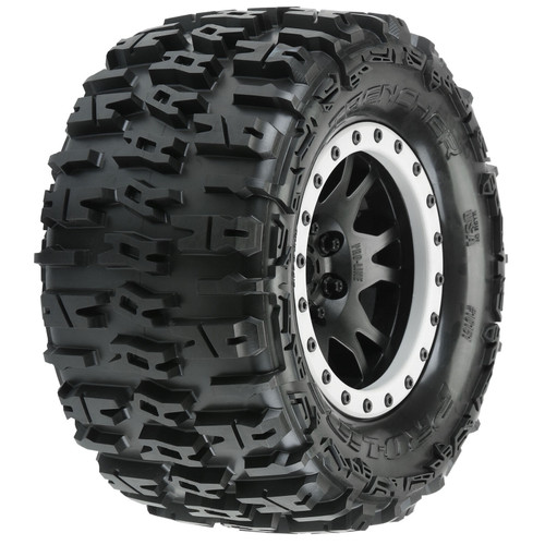 Pro-Line Trencher Pro-Loc Pre-Mounted All Terrain Tires MX43 Black (PRO1015113)