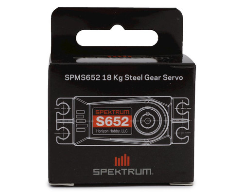 Spektrum RC S652 18Kg Steel Gear Servo For Arrma 6S BLX Family Black (SPMS652)