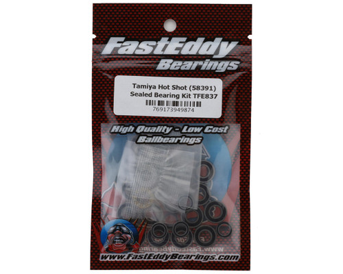 FastEddy Tamiya Hotshot  Rubber Sealed TT-02 Bearing Kit high quality (TFE837)