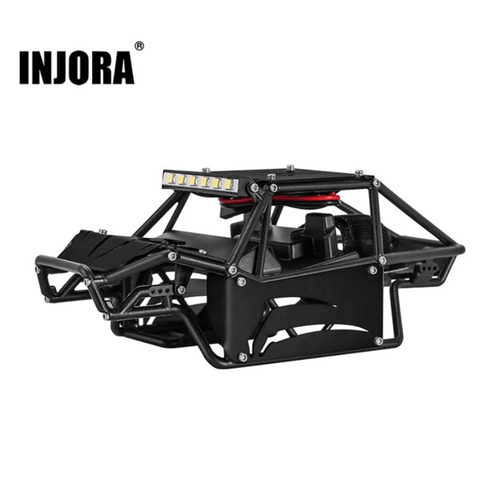 INJORA Nylon Rock Buggy Body W/ Metal Spider Panels for 1/24 SCX24 SCX24-155MSR