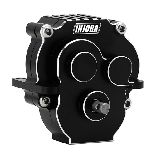 INJORA CNC Aluminum Complete Transmission Anodized for 1/18 TRX4M (4M-55UD-BK)