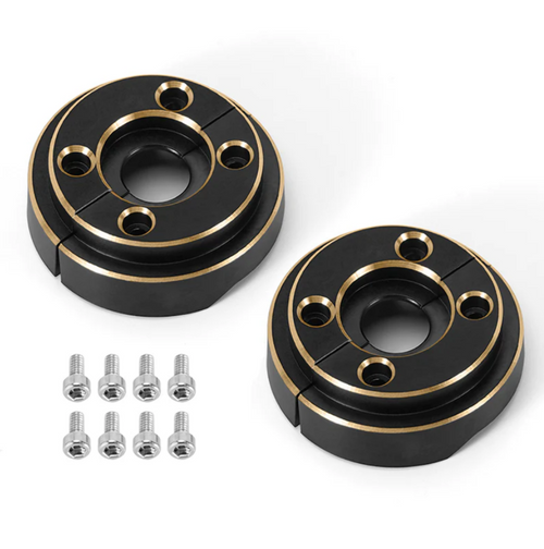 INJORA Brass Steering Knuckles and Counterweight for 1/18 TRX4M Black 4M-100-101