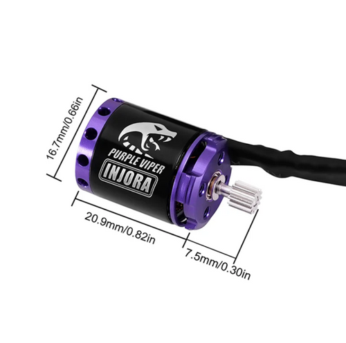 INJORA Purple Viper 1721 Sensorless Brushless Motor for 1/24 SCX24 INM19-SCX24