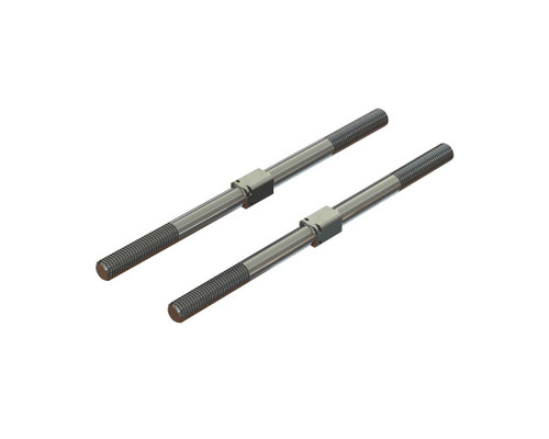Arrma Steel Turnbuckle M7x130mm Silver Set Of 2 Heavy-Duty Steel (ARA330746)