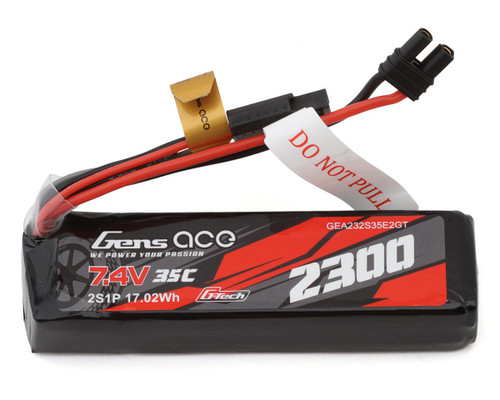 Gens Ace 2300mAh 2S 35C 7.4V G-Tech Lipo Battery Pack W/ EC2 Plug GEA232S35E2GT