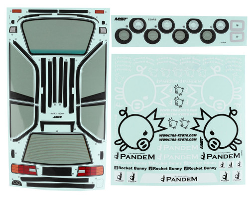 MST E30RB Drift Body Clear Unpainted High-Definition Polycarbonate MXS-720022