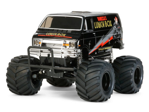 Tamiya Lunch Box "Black Edition" 2WD Electric Monster Truck Kit ABS Box TAM58546