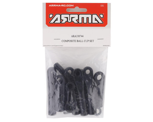 Arrma Kraton/Outcast 8S V2 Composite Ball Cup Set High Quality Black (ARA330744)