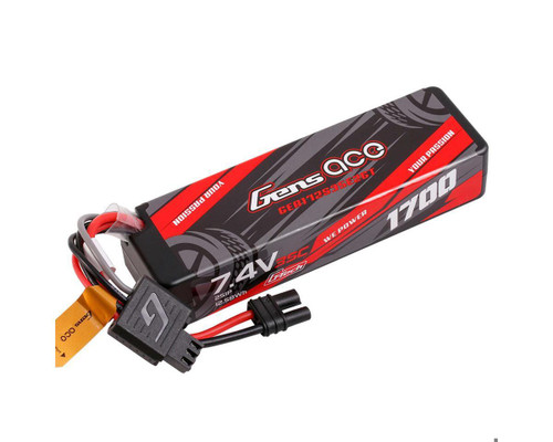 Gens ace 1700mAh 2S 35C 7.4V G-Tech Hardcase Lipo Battery EC2 Plug GEA172S35E2GT