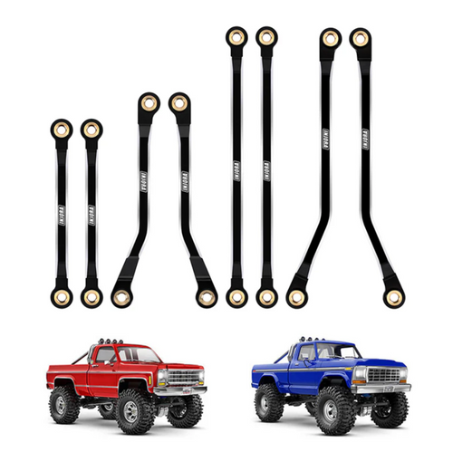 INJORA CNC Aluminum High Clearance Links Set for 1/18 TRX4M High Trail J4M-73BK