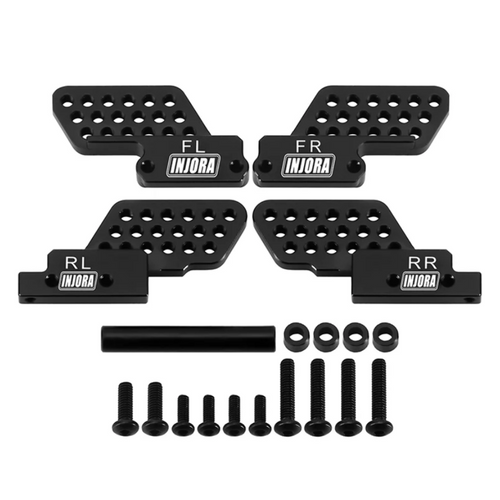INJORA Aluminum Shock Mounts Towers for 1/18 RC TRX4M Defender Crawler (4M-35)