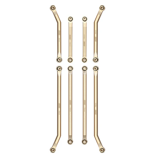 INJORA 8PCS 43g Heavy Brass High Clearance Chassis 4 Links Set Axial SCX24-127