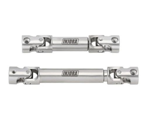 INJORA Stainless Steel Drive Shafts for RC 1/18 TRX4M Defender Bronco (4M-18)