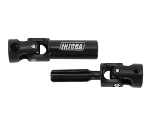 INJORA Black Hardened Steel Drive Shafts for 1/18 TRX4M Defender Bronco 4M-50BK
