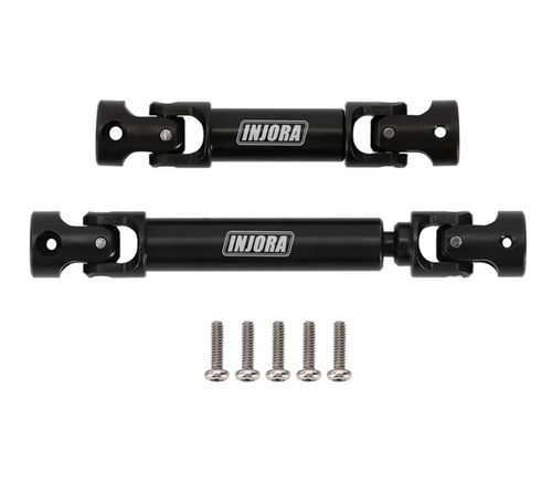 INJORA Black Hardened Steel Drive Shafts for 1/18 TRX4M Defender Bronco 4M-50BK