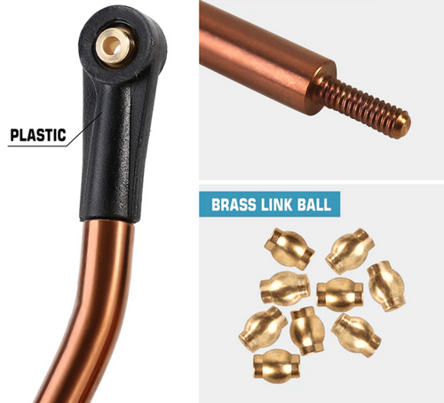 INJORA 8PCS Stainless Steel High Clearance 4 Links Set for C10 JLU SCX24-90BO