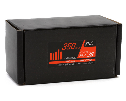 Spektrum RC SCX24 2S LiPo 30C Battery Pack 7.4V/350mAh w/PH2.0 (SPMX3502S30)