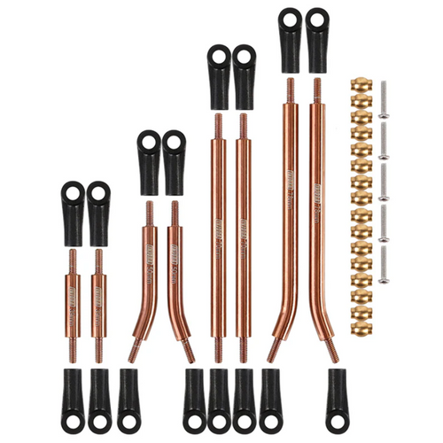 INJORA 8PCS Stainless Steel High Clearance 4 Links Set for Gladiator SCX24-92BO