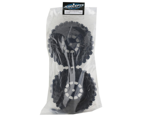 JConcepts Magma Pre-Mounted Monster Truck Tires Hazard Wheel Black JCO4013-3994