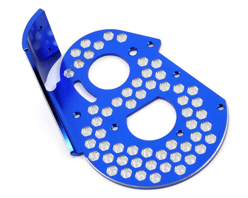JConcepts RC10 Classic Aluminum Honeycomb Rear Motor Plate Blue (JCO2319-1)