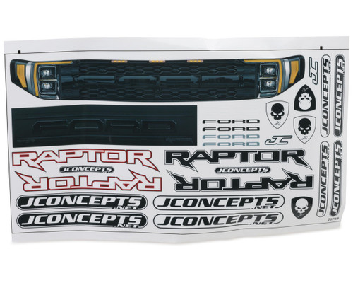 JConcepts 2023 Ford Raptor Monster Truck Pre-Trimmed Body for Traxxas JCO0460