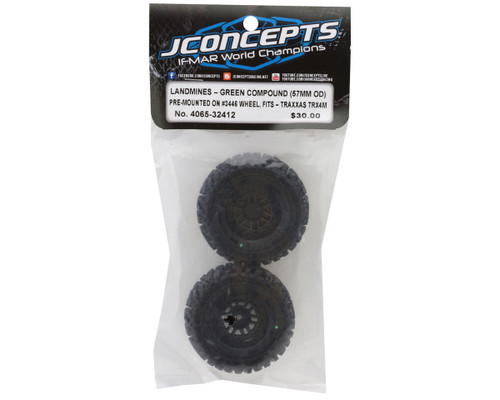 JConcepts Landmines 1.0" Pre-Mounted Tires w/Shuttle Wheels 2.25 JCO4065-32412