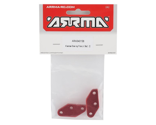 Aluminum Steering Plate A (Red) (2)