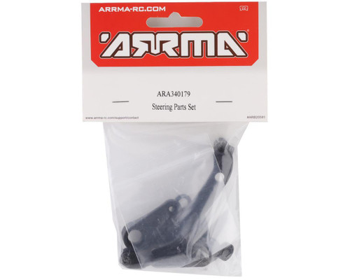 Arrma Mega/3S BLX Steering Parts Set Tough Composite Material Black (ARA340179)