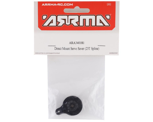 Arrma Mega/3S BLX Direct Mount Servo Saver 23T Spline Composite Black ARA340181