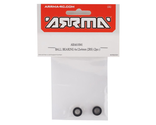 Arrma Ball Bearing 6x12x4mm 2RS Set of 2 Thickness 4mm Diameter 12mm (ARA610041)