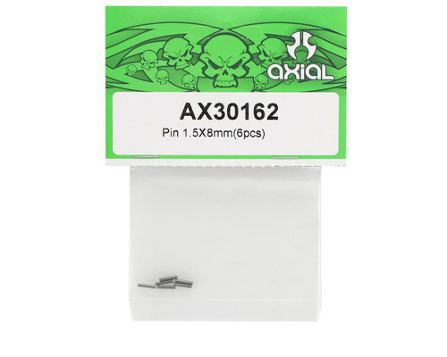 Axial AX30162 Pin 1.5x8mm Set of 6 High-Strength Steel Multi-Use (AXIC3162)